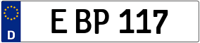 Trailer License Plate